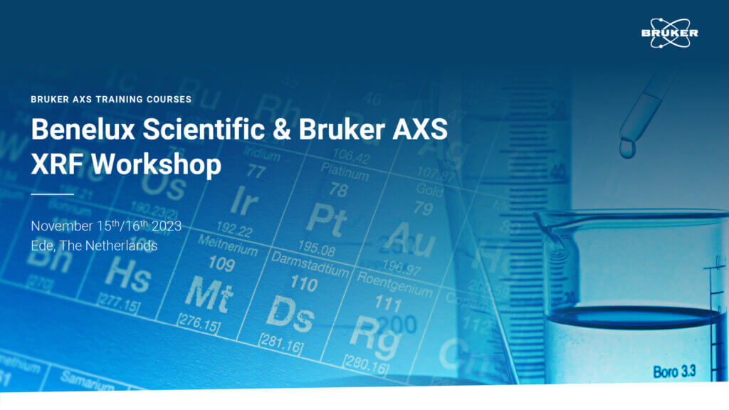Workshop Bruker XRF door Benelux Scientific en Bruker AXS